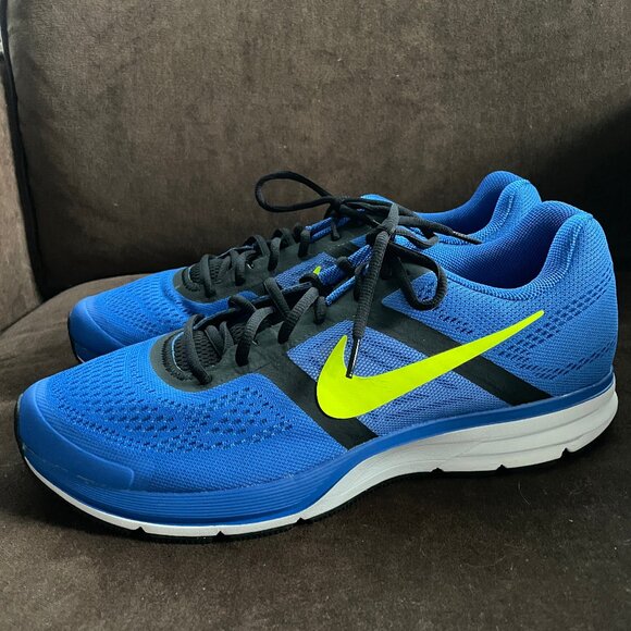 NEW Nike Air Pegasus 30 Running Trainers 2013 Blue Black Volt 599205-405 13 US - Picture 7 of 16